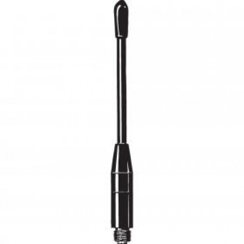 Black rod antenna with screw thread at the base