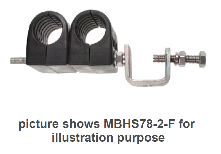 Collier double avec attache à vis en métal.