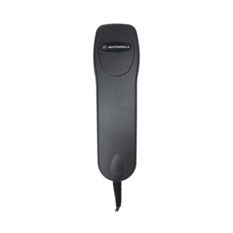 Black corded handset from Motorola.