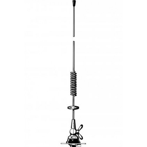Autoantenne met veer en magnetische voet.