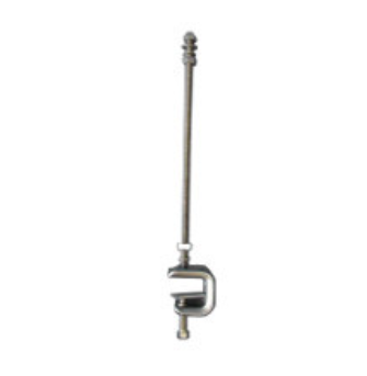 Metal push rod with adjustable clamp on one end.