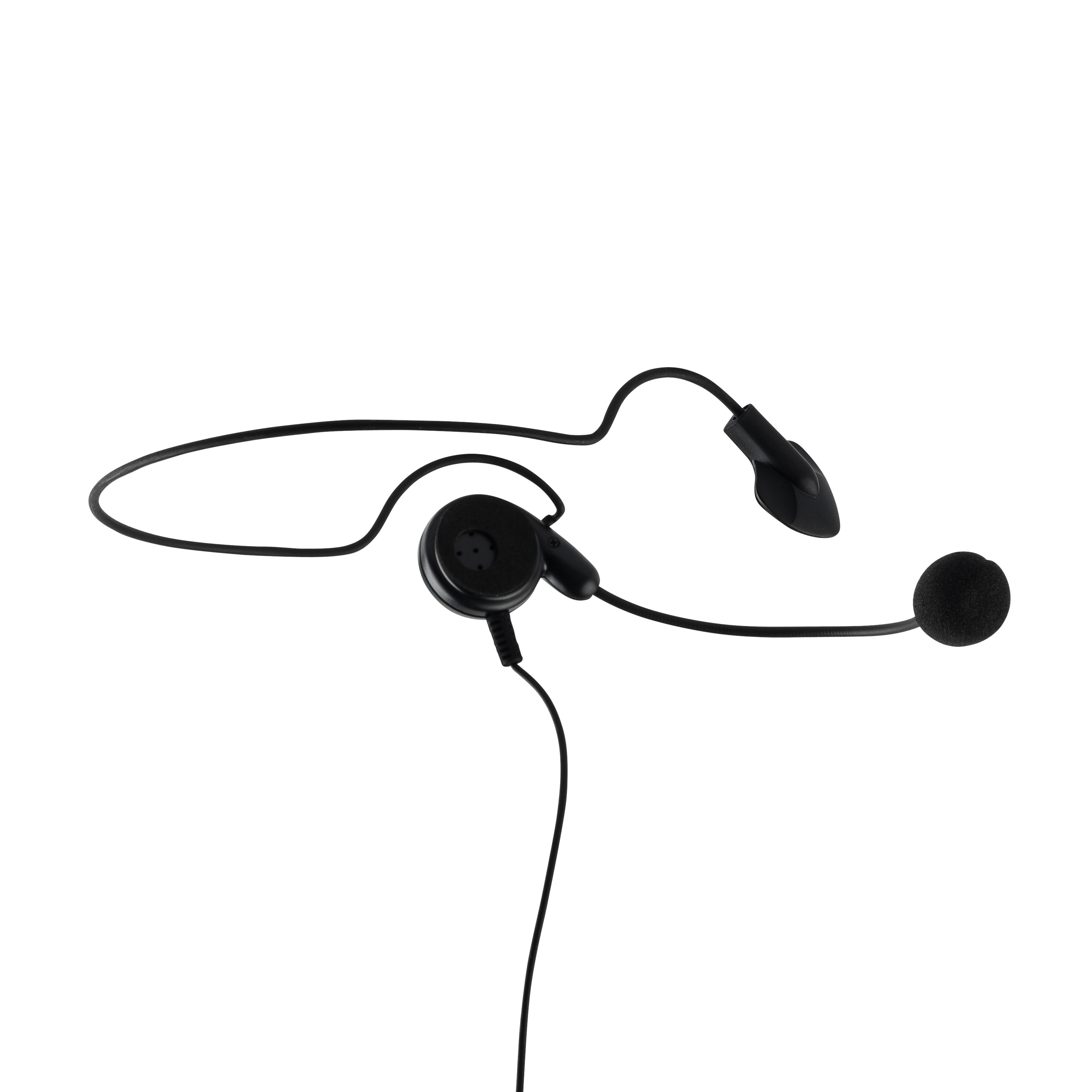 7000-00367700_mot_01.jpg Zwarte headset met oordop en microfoon.