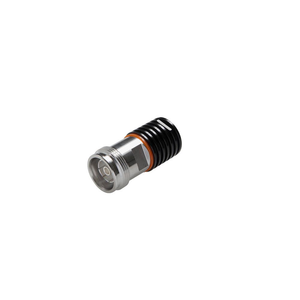 7000-00096400_com_01.jpg Metalen adapter met geribde zwarte eindkap en oranje afdichting op witte achtergrond.