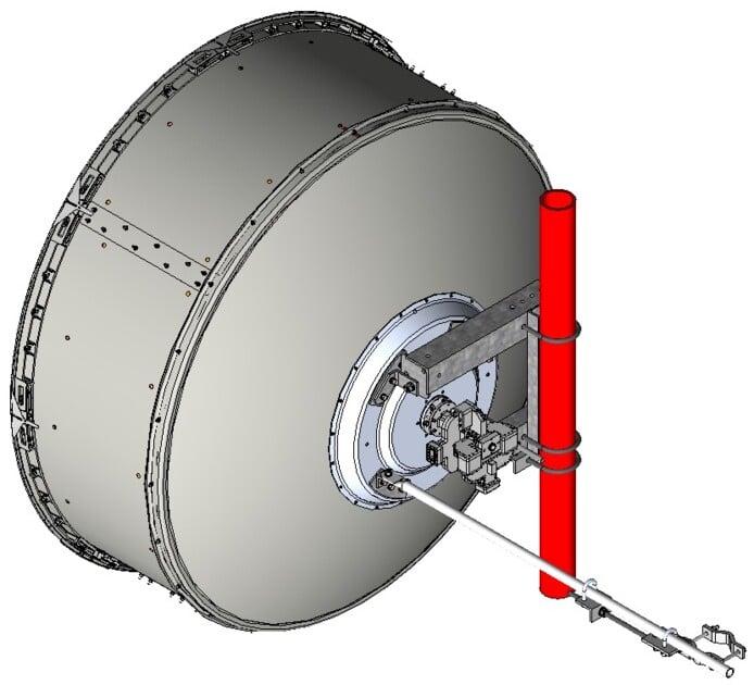 7000_00754421_COM_01.jpg Illustratie van een grote trommel met bevestigde technologie.