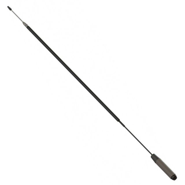 7000-00725900_vim_01.jpg Lange zwarte autoantenne met een spiraalveer aan de basis.