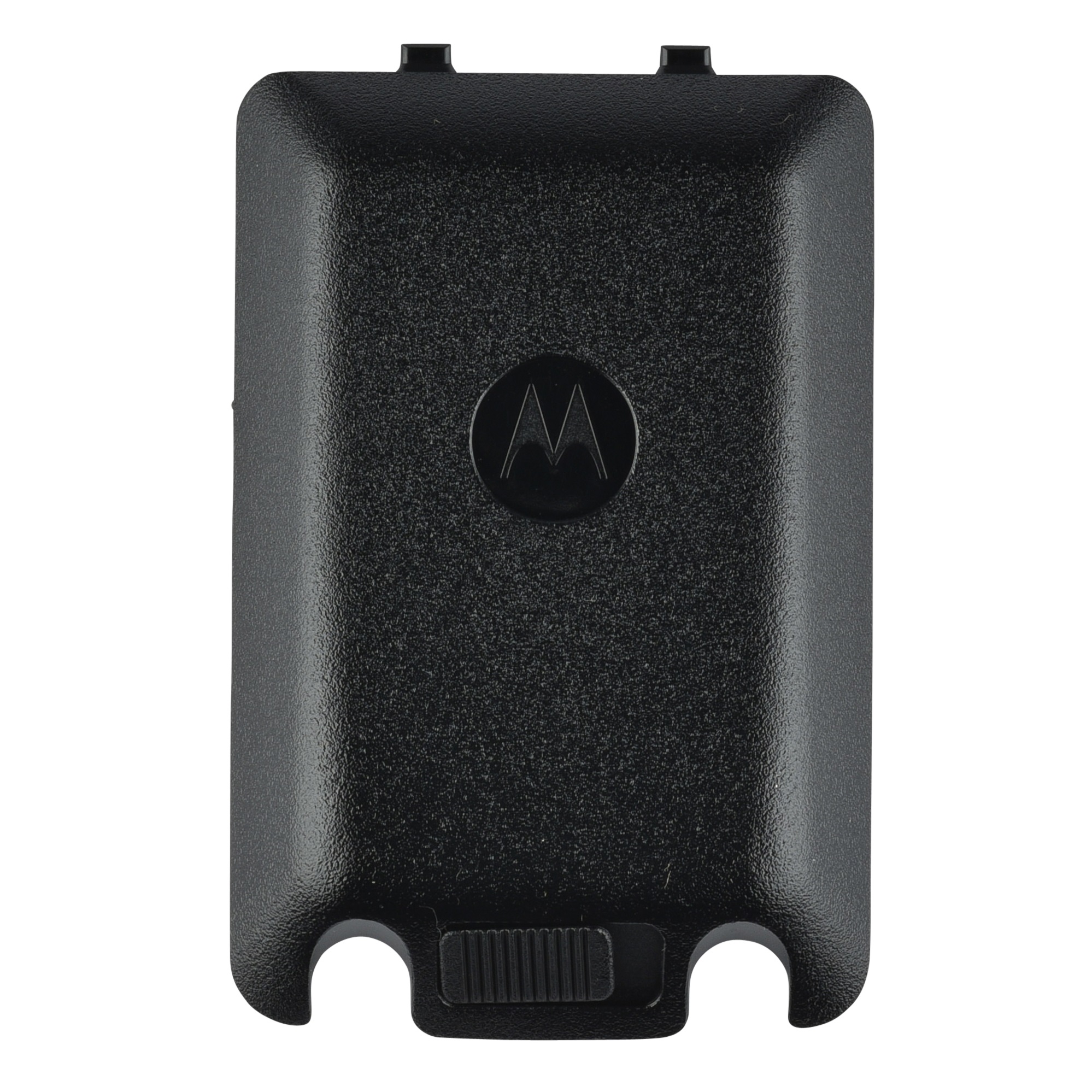 7000-00260600_mot_01.jpg Zwarte rechthoekige batterij met logo in het midden.