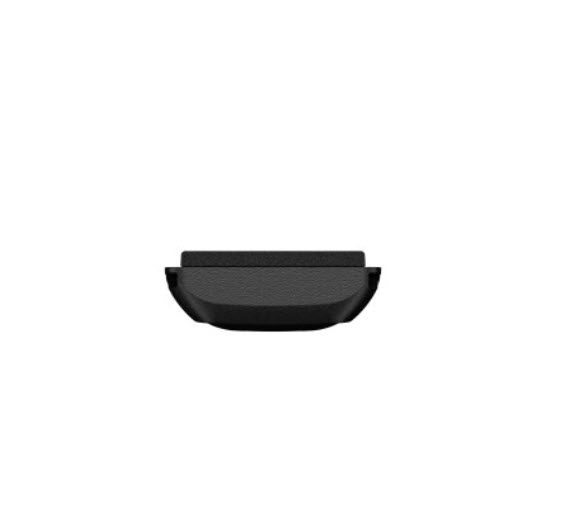 Black-grey semicircle on white background.