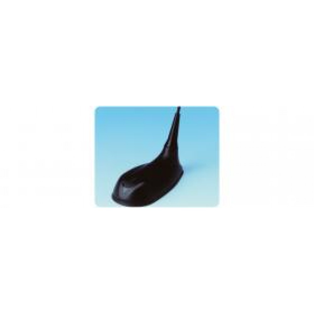 7000-00529900_pro_01.jpg Zwarte voertuigantenne op blauwe achtergrond.