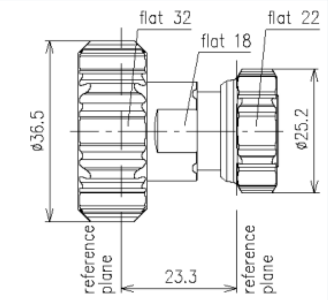 Technische tekening van een tandwiel met afmetingen in millimeters.