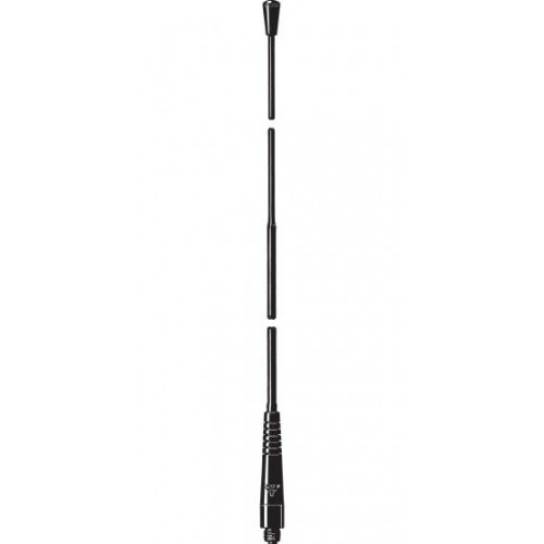 7000-00520100_pro_01.jpg Gedemonteerde telescopische antenne met drie delen verticaal gerangschikt.