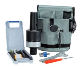 Tool set with bag, soldering torch, soldering box, pliers, cable stripper