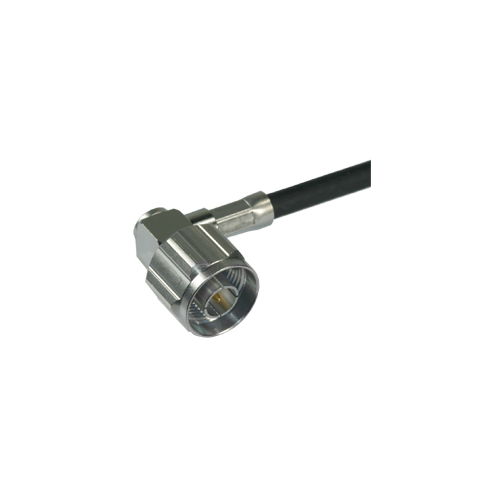 Kabel met metalen stekker, coaxiale aansluiting.