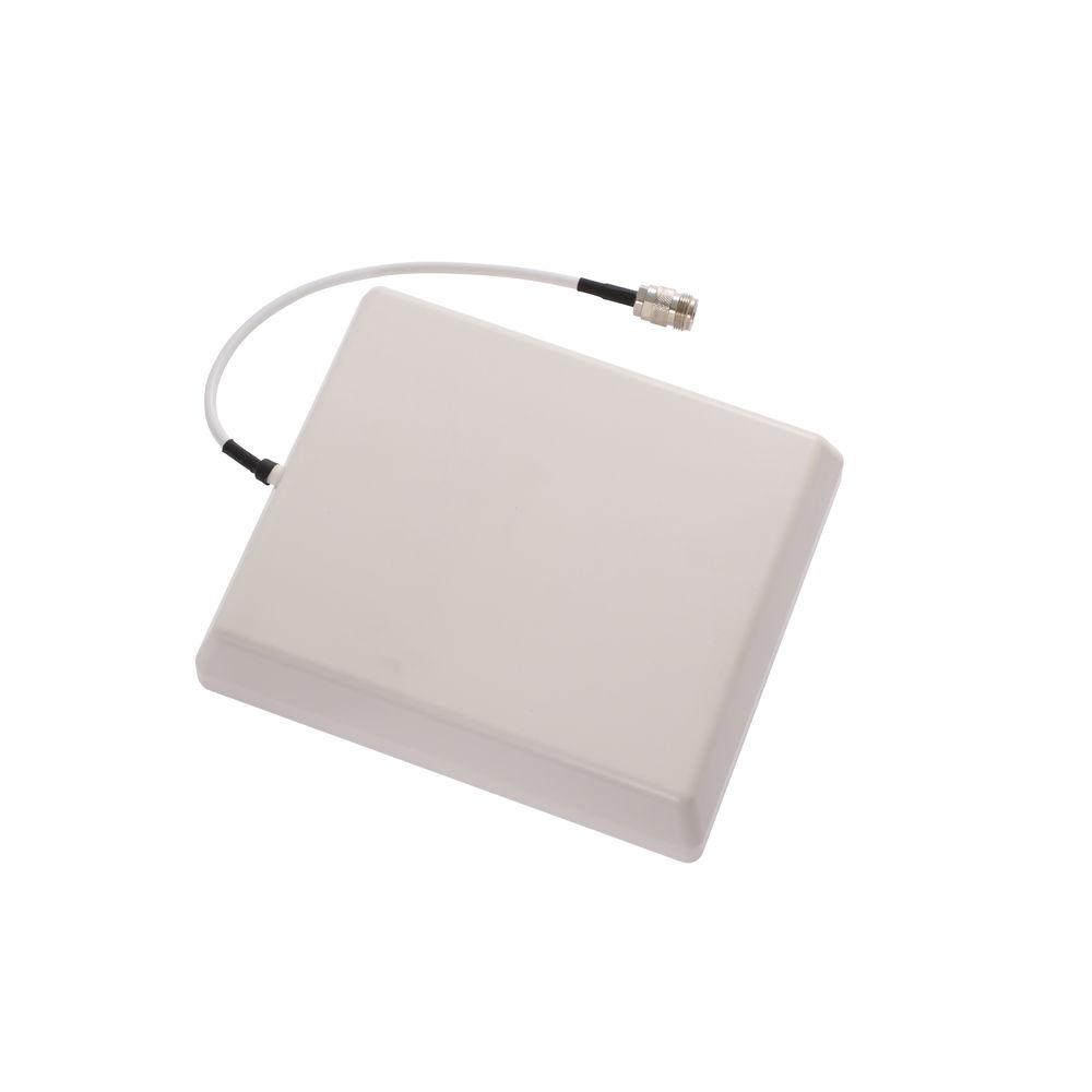 Wall antenna with cable and connector, rectangular shape.