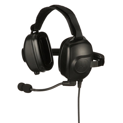 7000-00407700_mot_01.jpg Zwarte over-ear headset met microfoonarm, dik gevoerde oorschelpen.