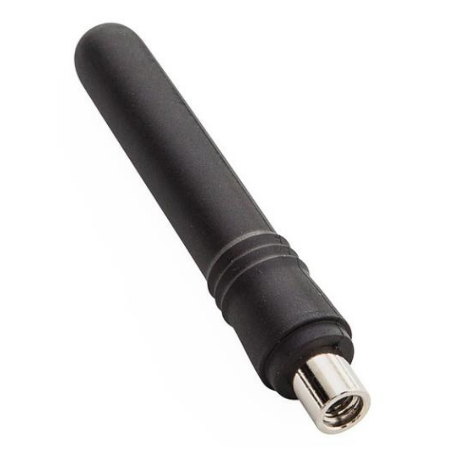 7000-00750977_sma_01.png Zwarte cilindrische antenne met metalen connector.