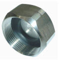 Metal hexagonal nut with internal thread