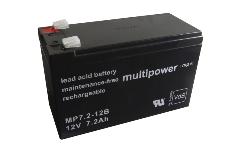 Batterie au plomb 12V 7.2Ah sans entretien avec certification VdS.