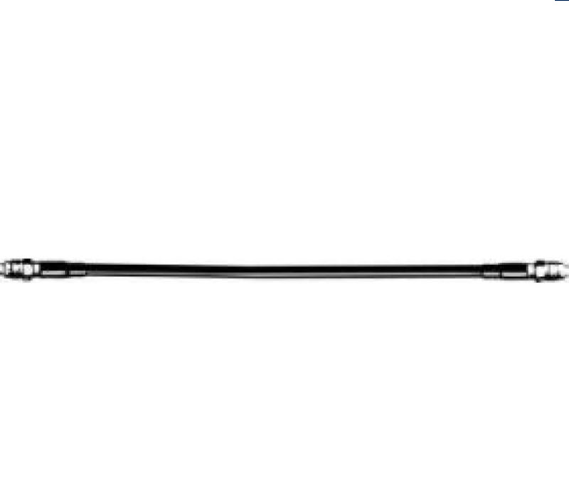 Câble noir avec connecteurs argentés aux deux extrémités.