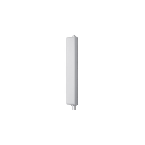 Rectangular white radiator mounted on the wall.
