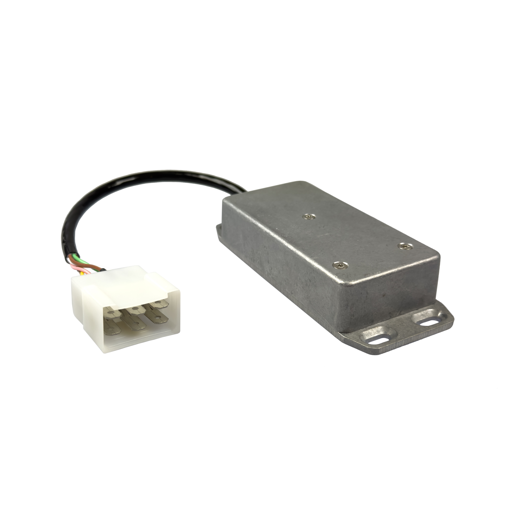 Metal casing with cable for electrical connection