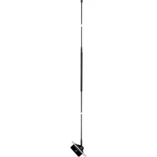 Mobiele antenne met magnetische basis voor autodak.