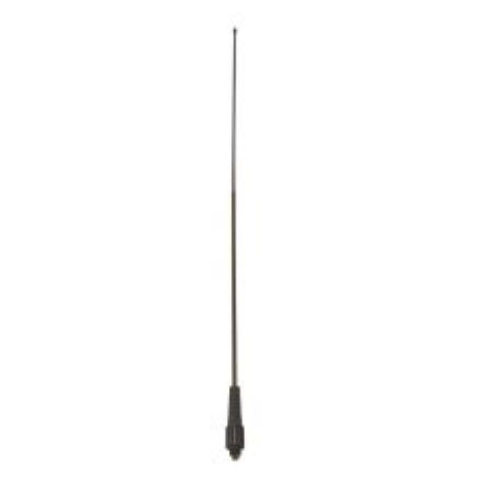 Zwarte radioantenne met schroefbasis