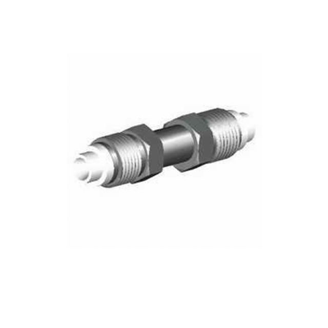 Cylindrical coupling nipple with thread on both sides.
