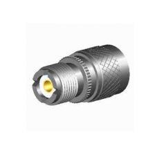 Metalen coaxiale connector met geribbelde oppervlakte en gouden binnencontact