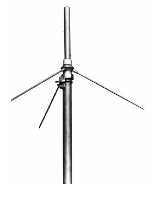 Metal rods with central pipe and slanting connecting rods