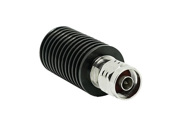 7000_00757625_PRT_01.png Elektrische weerstand met geribbelde behuizing en metalen connector.