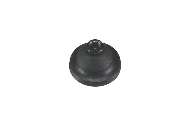 Black rubber feet with metal insert