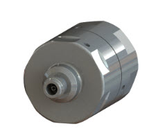 Objet métallique cylindrique argenté avec tête hexagonale