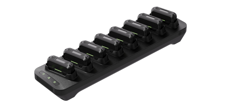 Caméra noire Motorola avec objectif, boutons de réglage et évents.