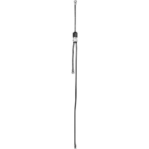 Intrekbare mastvergrendeling met kabel en bevestigingen.