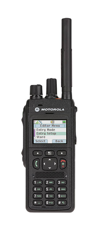 Handheld radio met display en toetsenbord