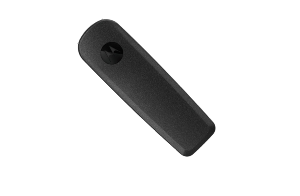 Adaptateur de télécommande noir avec logo dans le coin supérieur.