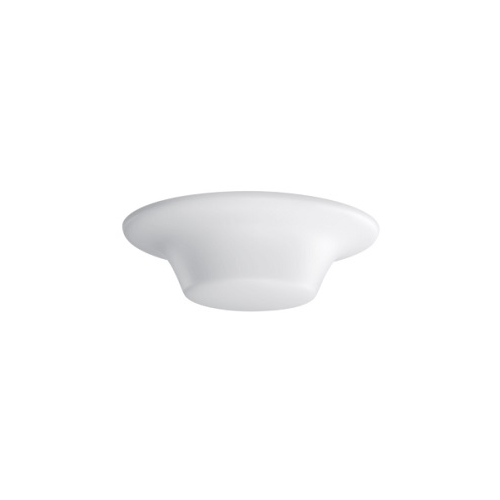 Moderne witte plafondlamp, plat ontwerp.