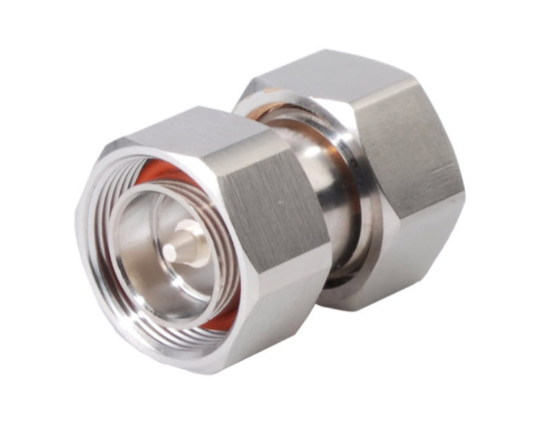Metalen stekker met zeshoekig uiteinde, zilver