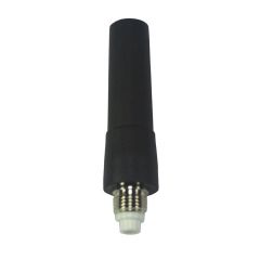 Zwarte draadloze antenne met schroefdraad