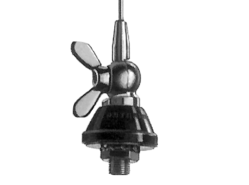 7000-00203700_kat_01.png Metalen vleugelmoer met schroefdraad en twee vleugels, verticaal gemonteerd.