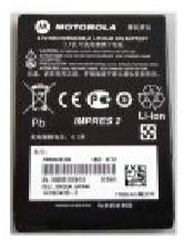 7000-00258900_mot_01.jpg Zwarte smartphone-batterij met symbolen en tekstopdruk.
