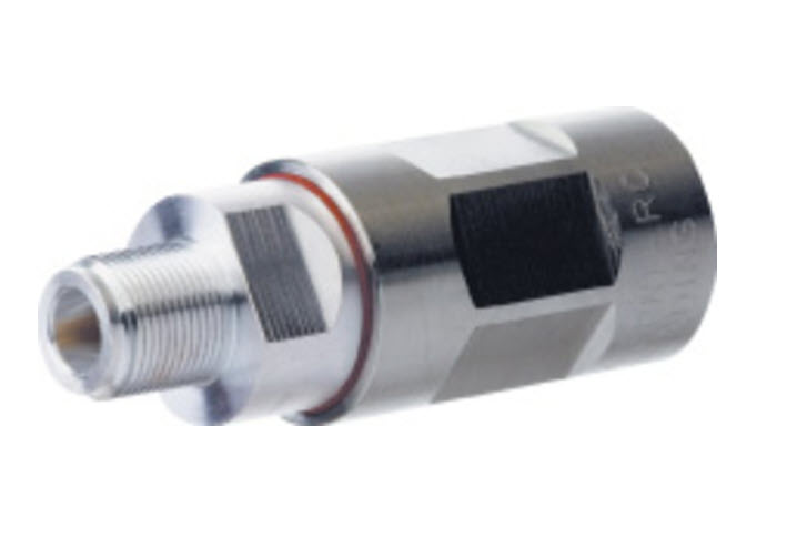 Metalen cilinder met schroefdraad, cilindrische vorm, zilver.