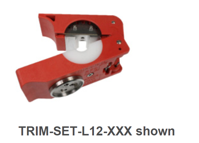 Red tool for cable processing, TRIM-SET-L12-XXX.