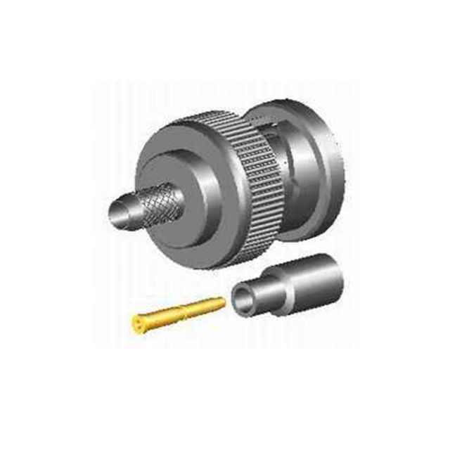 Technical drawing of a connector with adapter and pin.