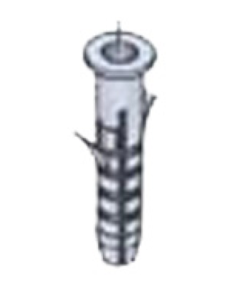 Metalen plug met spiraaldraad en platte kop
