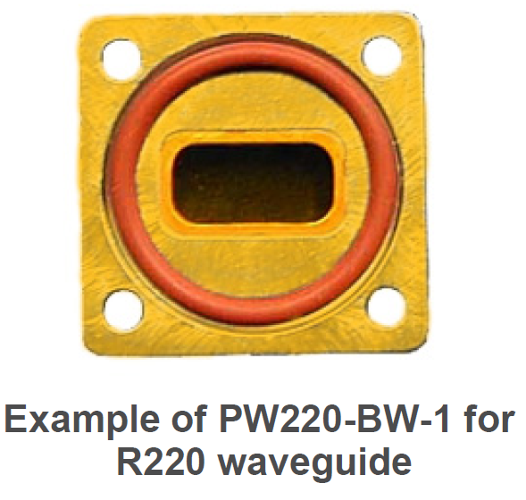 Gouden connectoradapter PW220-BW-1 voor R220 golfgeleider