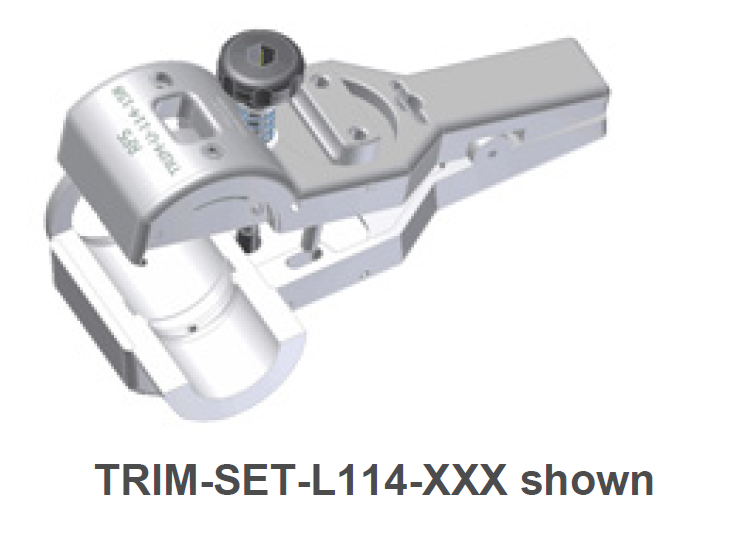 Mechanical component Trim-Set-L114-XXX with screw mechanism