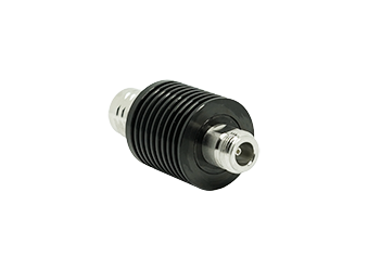 Cylindrical metal adapter with ribbed middle section and threads on both ends