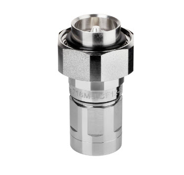 Metal connector with hexagonal screw thread