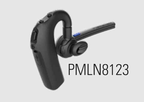 Zwart Bluetooth-headsetmodel met microfoonarm, PMLN8123